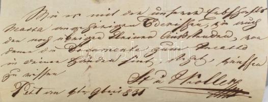 cca 1750-1830 Családi okmány hagyaték: Theresia von Erdély ingóságainak listája, kölcsönszerződés Pe...