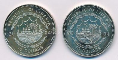 Libéria 2004. 10$ "Szabadság pillanatai - A spanyol flotta pusztulása 1588" multicolor + 1...