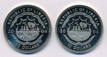 Libéria 2004. 10$ "Szabadság pillanatai - A Kelet-berlini felkelés 1953" multicolor + 10$ ...