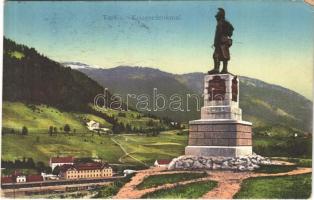 1917 Tarvisio, Tarvis; Kriegerdenkmal / Austro-Hungarian K.u.K. military monument, railway station (EK)