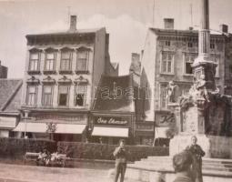 3 db mini fotóalbum, kettőben fotókkal az 50-es évekből, családi, kirándulás témában, 6,5x9 cm