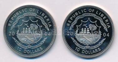 Libéria 2004. 10$ "Szabadság pillanatai - Simon Bolivar háborúja 1819" multicolor + 10$ &q...