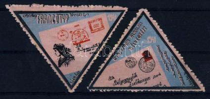 1941 Francotyp bélyegzés reklám bélyegpár