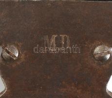 Vadász peremező. fa, vas, réz. XIX. sz. vége. / Hunter bullett-shell maker machine 21x14 cm