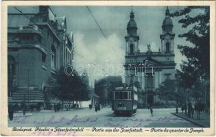 Budapest VIII. Józsefváros, 16-os villamos a Baross utcán (EK)