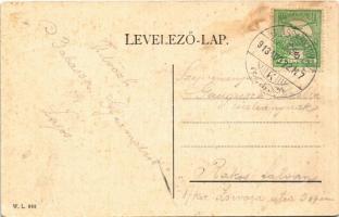 1913 Balassagyarmat, Balassa-Gyarmat; Fő utca, Magyar Király szálloda, étterem, bor és sörcsarnok, t...