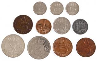 Hollandia 1942-1980. 1c - 1G (11xklf) közte 1942. 1c Zn, 1966. 1G Ag T:vegyes Netherlands 1942-1980. 1 Cent - 1 Gulden (11xdiff) inculding 1942. 1 Cent Zn, 1966. 1 Gulden Ag C:mixed