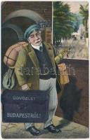 1912 Budapest, Leporello utazó férfivel (EK)