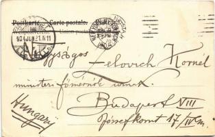 1904 Gruss von Bord des Dampfers "Barbarossa" Norddeutscher Lloyd Bremen / German ocean li...