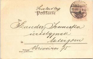 1899 Genovefa aus der Serie "Deutsche Märchen" Künstler-Postkarte von A. Zick. Kunstverlag...