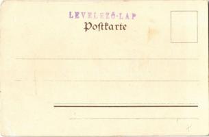 Lady art postcard, harvest, spider web. Serie 366. Art Nouveau, floral, litho (EK)