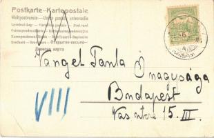 1904 Karácsonyi üdvözlet / Christmas greeting art postcard. litho (EB)