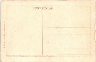 Füzesabony, Központi szálló, vendéglő és kávéház, Hrasztik Sándor és Metzner Henrik üzlete. W.L. Bp....