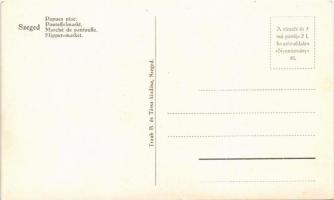 Szeged, Papucs piac, árusok. Traub B. és társa kiadása