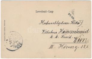 1905 Debrecen, Piac utca árusokkal, városi vasút, kisvasút, vonat, Singer varrógépek. Pongrácz Géza ...