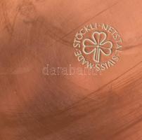 Stöckli Netstal réz serpenyő, jelzett, d:25cm