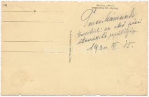 1930 Pécs, az első pécsi utasszállító repülőgép. Zsabokorszky mérnök, photo (Rb)