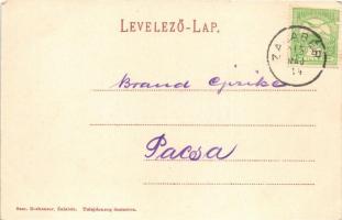 1915 Zalabér, Zalamenti oldal rész, Műmalom. Art Nouveau, Sam. Roshauser kiadása (EK)