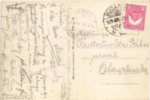 1929 Budapest I. Víziváros, Rigler János ezelőtt Bagyik éttermei, vendéglő kerthelyisége, ételkülönl...