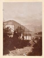 cca 1900 30 db keményhátú fotó, városkép, tájkép,  főként a korabeli Montenegróból, 9×13 és 12×18 cm...
