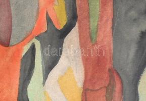 Mia (Mag) Whitworth (?-), feltehetően működött a XX. sz. közepén: Foglyok (The prisoners). Gouache, ...