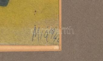 Mia (Mag) Whitworth (?-), feltehetően működött a XX. sz. közepén: Foglyok (The prisoners). Gouache, ...