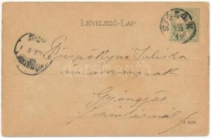 1902 Siófok, Vasúti corsó, Fogas vendéglő és szálloda, étterem. Kiadja Schwarcz Bernát (EK)