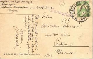 Gyula, Kossuth Lajos tér, Schmidt Gyula vas és fegyveráruház fiók üzlete. W.L. Bp. Nr. 1581. Dobay J...