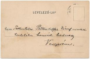 Budapest XXII. Budafok, Fő utca és Országút sarok, Oberding József üzlete, villamossín