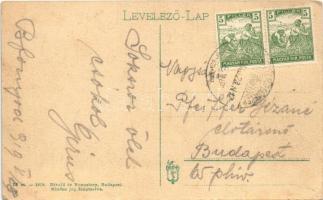 1919 Fonyód-fürdő, fürdő sátrak és fürdőzők