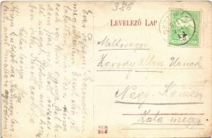 1911 Fonyód (Somogy megye), Balaton kávéház és vendéglő közvetlen a Balaton mentén és a vasútállomás...