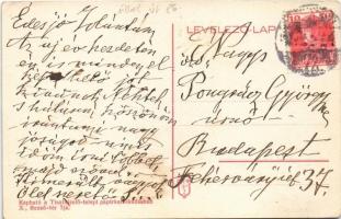 Budapest VIII. M. kir. állami gyermek menhely az Üllői úton, villamossín (EK)