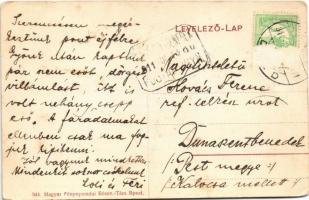 1911 Tolnanémedi, vasútállomás, községháza, jegyzői lak, posztó cipő gyár (Rb)