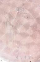 Cylindre zsebóra dupla ezüsttokban, kopott számlappal. Jelzett szerkezettel, működő állapotban, tisz...