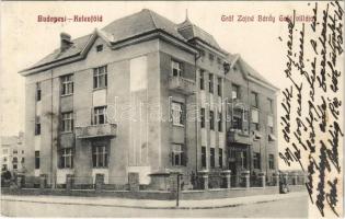 1912 Budapest XI. Kelenföld, Gróf Zajné Bárdy Gabi villája
