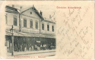 1900 Budapest XI. Kelenföld, vasútállomás, Siófok tábla (EK)