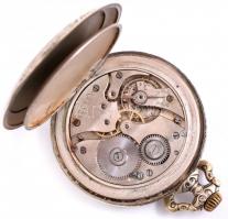 Doxa nagyméretű vasutas zsebóra, fém tokban, sérült számlappal. 8 napos, jelzett szerkezettel, hátol...