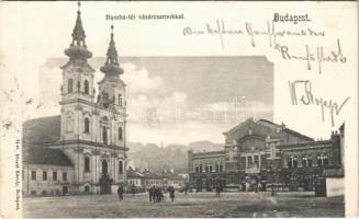 1903 Budapest I. Bomba tér (ma Batthyány tér), Budai vásárcsarnok, Wirth Antal üzlete. Divald Károly 64. (Rb)