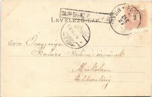 1899 (Vorläufer) Sajószentpéter, vasútállomás régi épülete  (Rb)