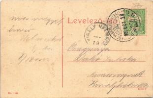 1907 Szerencs, Rákóczi út, Turcsányi Ferenc, Szipszer Sámuel, Kozma József hentes üzlete és Steiner ...