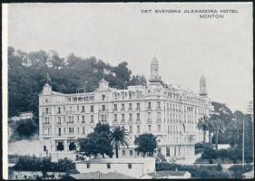 cca 1930 Det Svenska Alexandra Hotel fényképes ismertető prospektus
