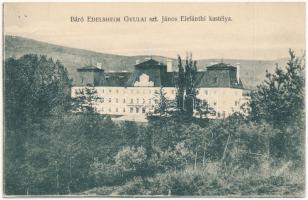 1912 Felsőelefánt, Szent János Elefánt, Oberelefant, Horné Lefantovce; Báró Edelsheim Gyulai kastély / castle