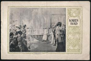 1911 Karlsbad, ismertető prospektus francia nyelven, képekkel illusztrált, 15p