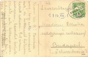 1916 Nyitrabánya, Krickerhau, Handlová; tér, Borbély fényképész üzlete. Tihanyi Sándor felvétele / s...