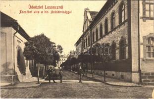 Losonc, Lucenec; Erzsébet utca, Kir. Járásbíróság. W.L. Bp. 5955-51. / street, county court