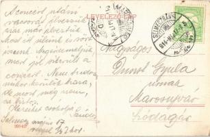 1914 Selmecbánya, Schemnitz, Banská Stiavnica; Honvéd szobor / military heroes statue (EK)