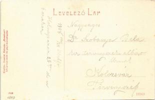 1908 Dicsőszentmárton, Tarnaveni, Diciosanmartin; megyeháza. Dosztál Kálmán "Erzsébet" kön...