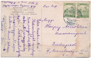 1918 Rózsahegy, Ruzomberok; Laktanya, Chocshegy Likavai várral / Kasáren, Vrch Choc s Likavskym zámk...