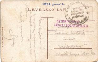 1922 Rózsahegy, Ruzomberok; Csebrát hegy, gőzmozdony, vonat / Vrch Cebrat / mountain, locomotive, tr...