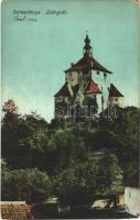 Selmecbánya, Schemnitz, Banská Stiavnica; Leányvár. Grohmann kiadása / castle (b)